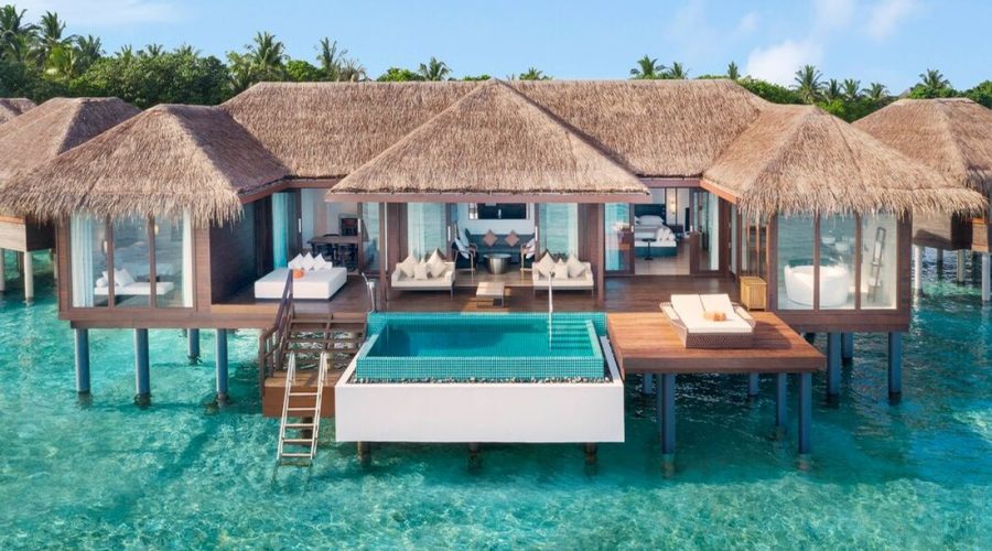 Water Bungalow with Pool Image