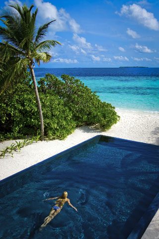 Two-Bedroom Beach Residence with pool